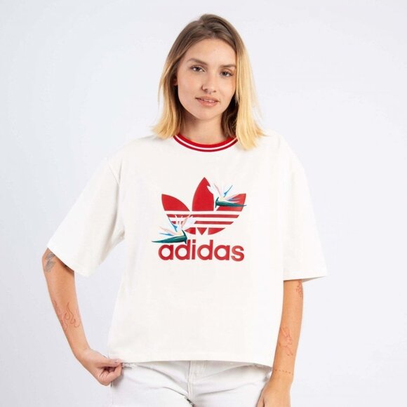 adidas Tops - Adidas x Thebe Magugu bird of paradise Loose-Fit Embroidered T-Shirt small